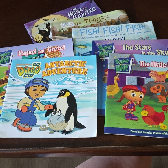 (J40) 7 Children's Storybooks Paperbacks- Colorful Assortment - Picture 1 of 7